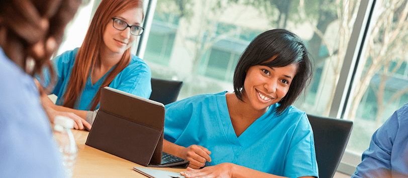 Medical Assistant student in a classroom.